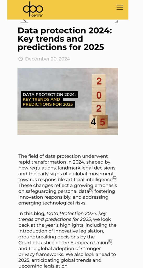 This image discusses the recent changes in our data protection laws, GLOBALLY.